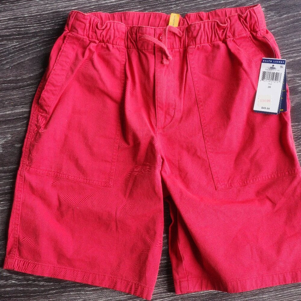 Red Cargo/Dress Shorts - Boys Size 20 - Polo Ralph Lauren